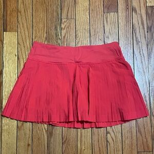 lululemon athletica Red Pleated Skirt